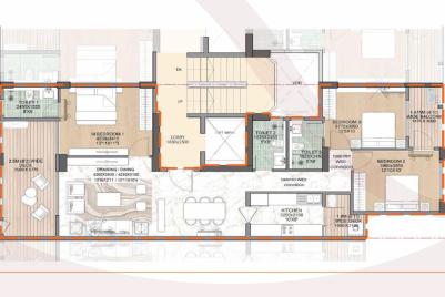 Typical Hills Layouts - 3BHK+Study